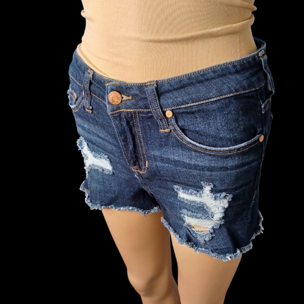 GUESS Women's Distressed Denim Shorts